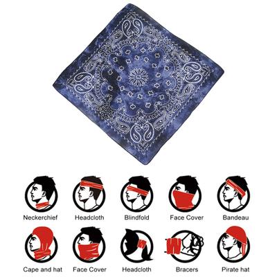 Yousheng Bandana Quadrato Hip Hop Cotone Traspirante Uomo Donna Ragazzi Ragazze Multiuso Fazzoletto Estivo Stampato Protezione Solare Foulard per Capelli Natale