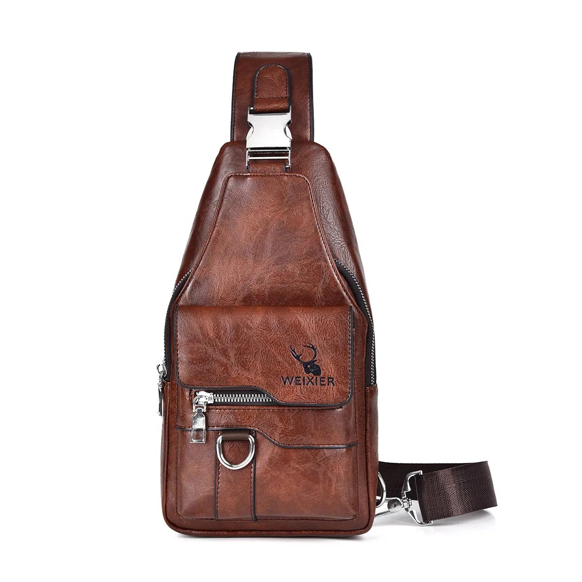

Men s bag fashion messenger bags large capacity luxury designer chest bags retro single shoulder crossbody backpacks