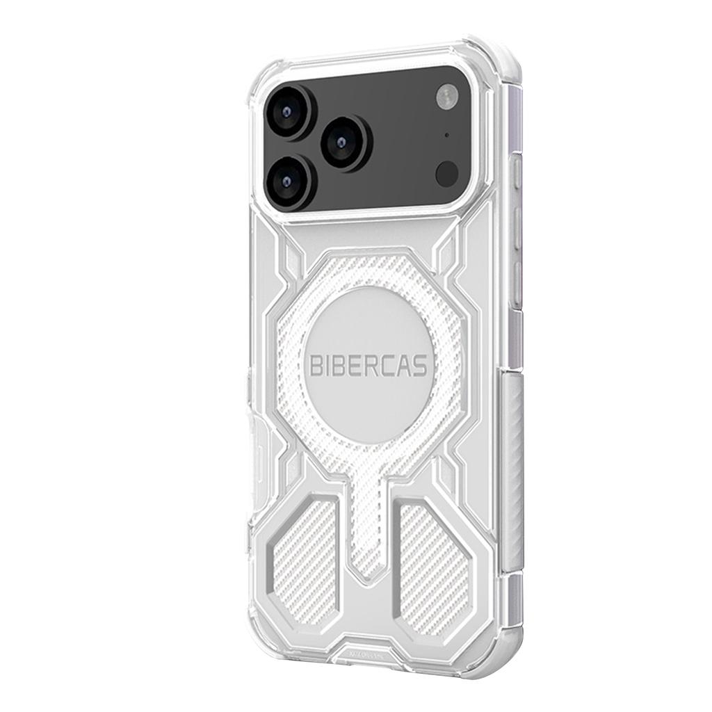 BIBERCAS New Mobile Phone Case With Magnetic Suction And Four-sided,military-grade Anti-drop Mobile Phone Protective Case With Carbon Fiber Texture