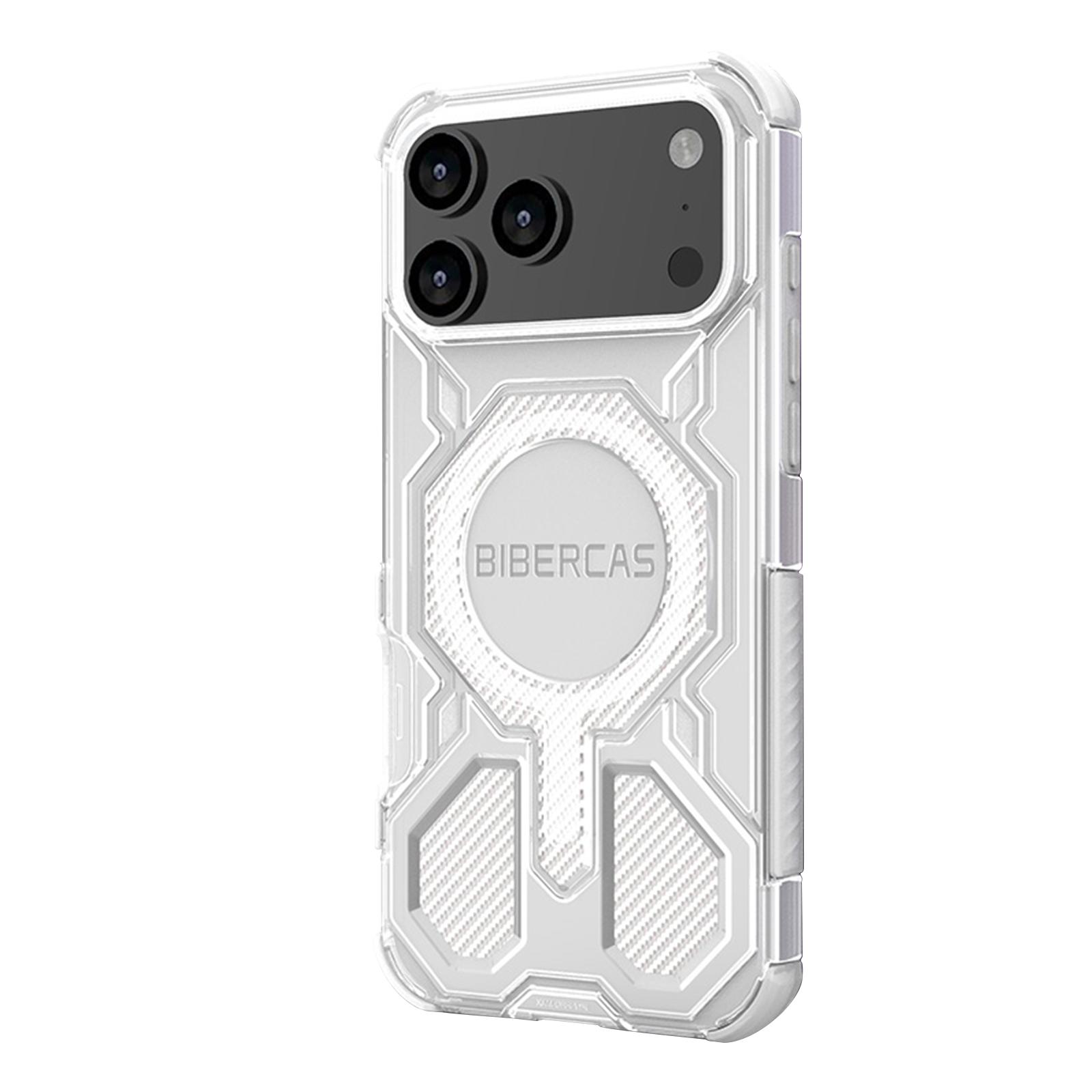 

BIBERCAS New Mobile Phone Case With Magnetic Suction And Four-sided,military-grade Anti-drop Mobile Phone Protective Case With Carbon Fiber Texture One Size