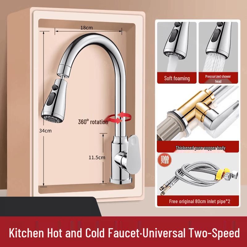 YUZHUXUN Kitchen Pull-Out Faucet
