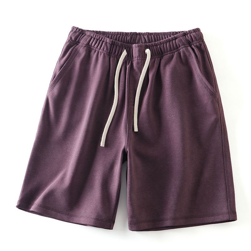 American Pure Cotton Knitted Shorts Men's Summer 2024 New Arrival Sports Fifth Pants Export Men's Pants Full Cotton Casual Pants