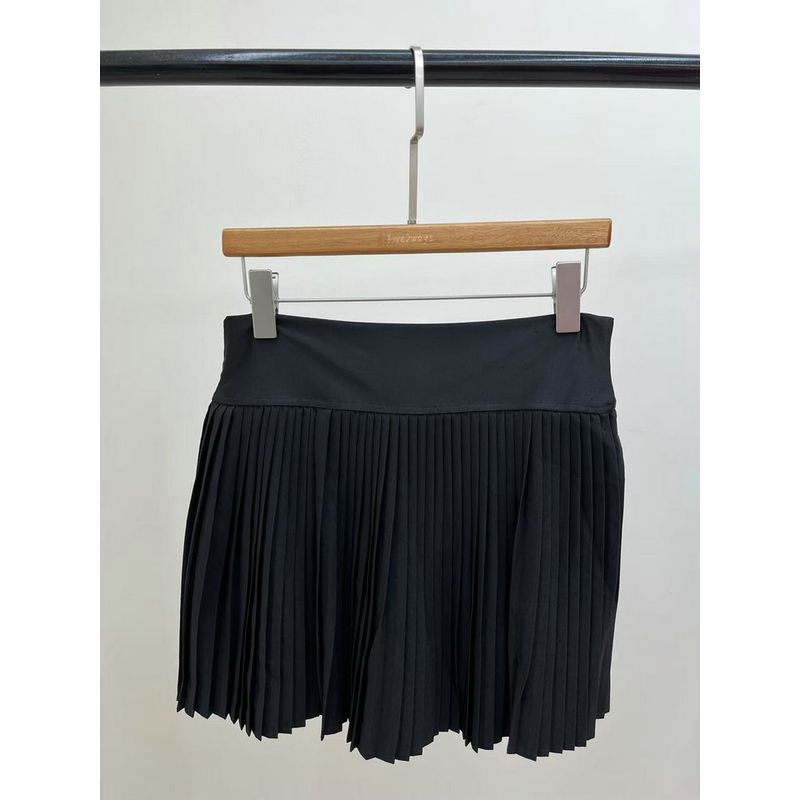 

American Original Single Skirt Bottom Pants Girls Sweet and Spicy Rayon Pleated Skirt Casual Skirt Slight Flaw Welfare Color 3 (Black) 2XL