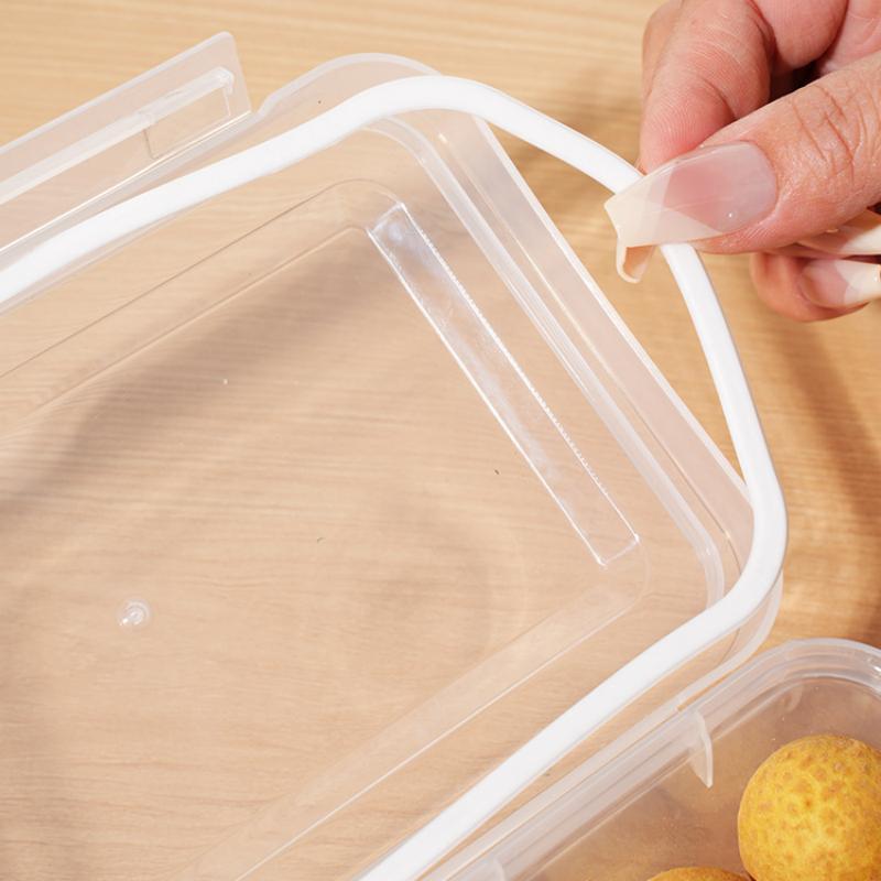 Food Storage Box Transparent Storage Container Fridge Organizer Microwave Safe Fresh-Keeping Sealing Box Kitchen Food Dispenser