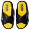 New Onitsuka Tiger Slide Slippers Unisex Black Yellow 1183C225-002