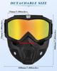 4Pcs Outdoor Sport Windproof Mask Goggle HD Motorcycle Glasses Snowboard Eyewear Riding Motocross Summer UV Protection Sunglasse