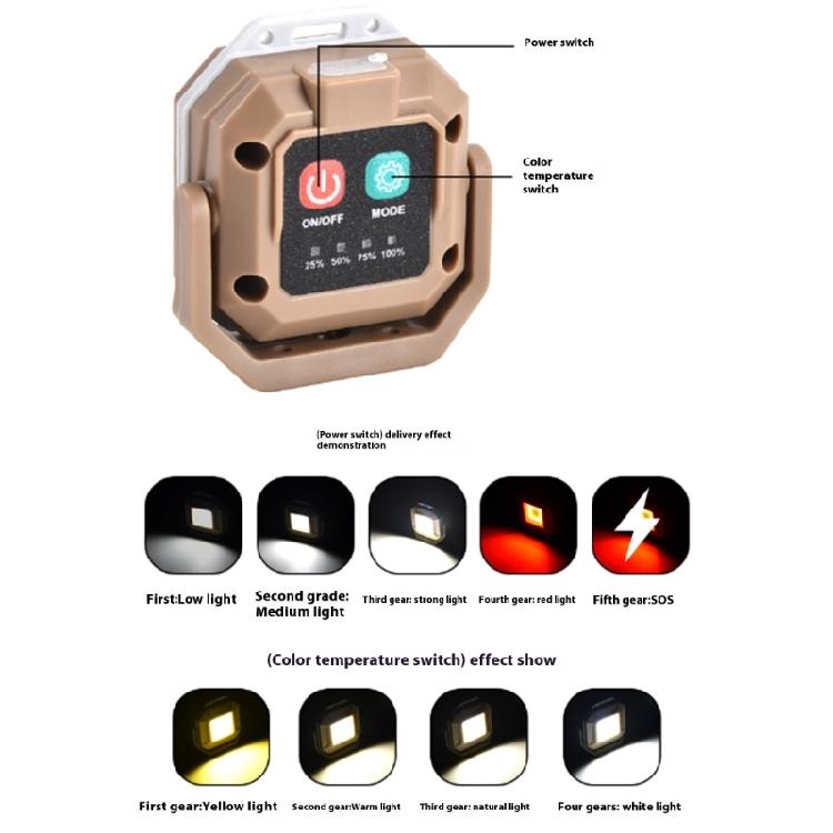 Protable Keychains Lamp Car Repair Torch Magnetic Lamp Outdoors Work Lights Powerful Small Pocket Torch Enduring