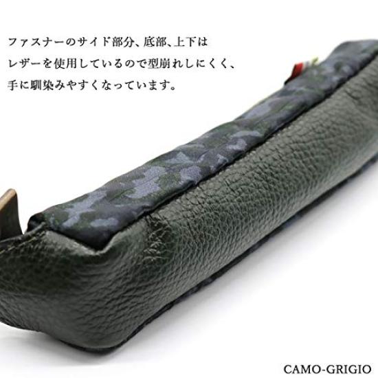 OROBIANCO Pencil PRICK RY CORONA Perfect for office Perfect as a Made in Custom-Made Case, DOLLARO. Unisex. use. gift. Italy. (CAMO-GRIGIO)