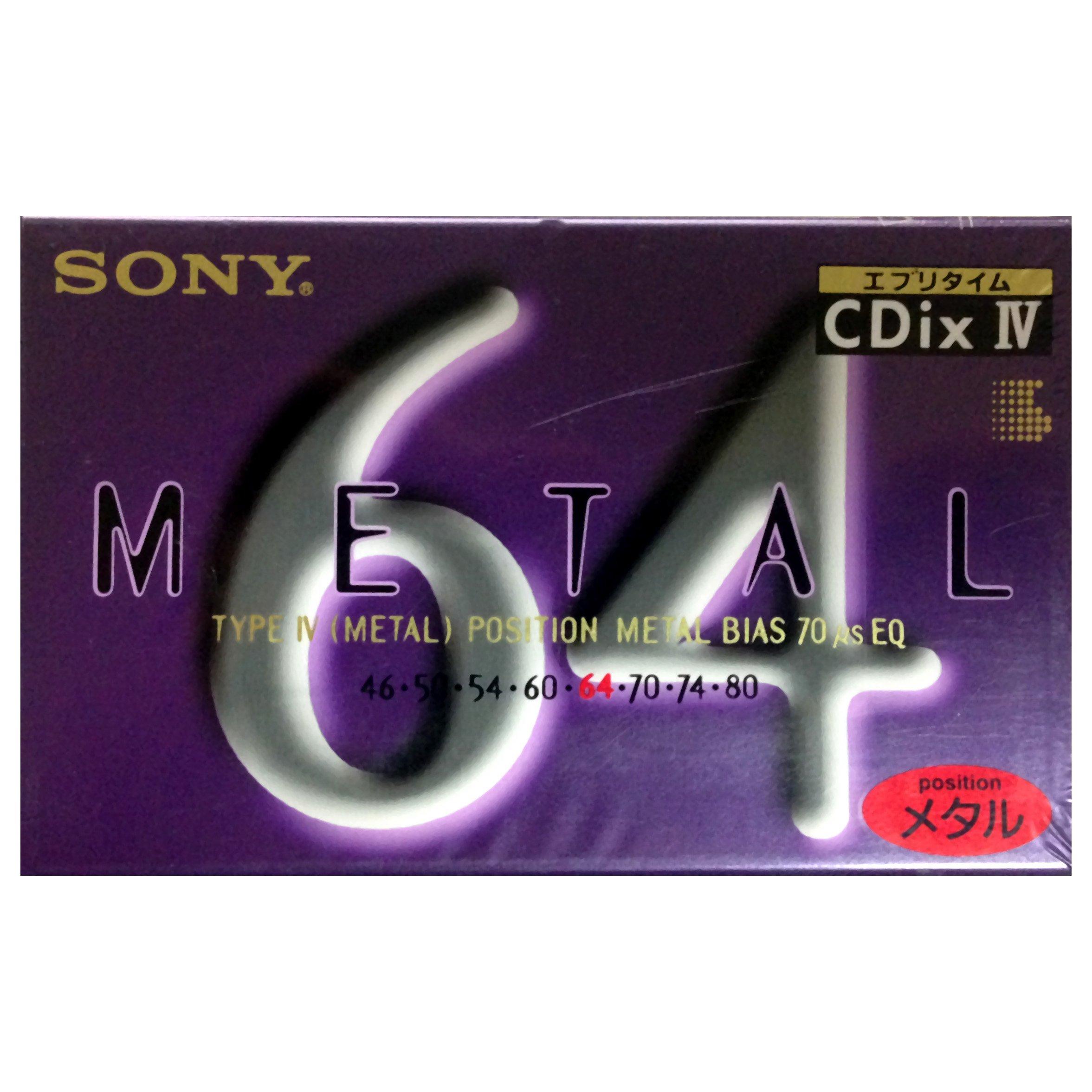 

SONY CDix IV Metal Position 64 минуты C-64CDX4C