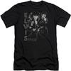 Elvis Presley - Mens Leathered Premium Slim Fit T-Shirt