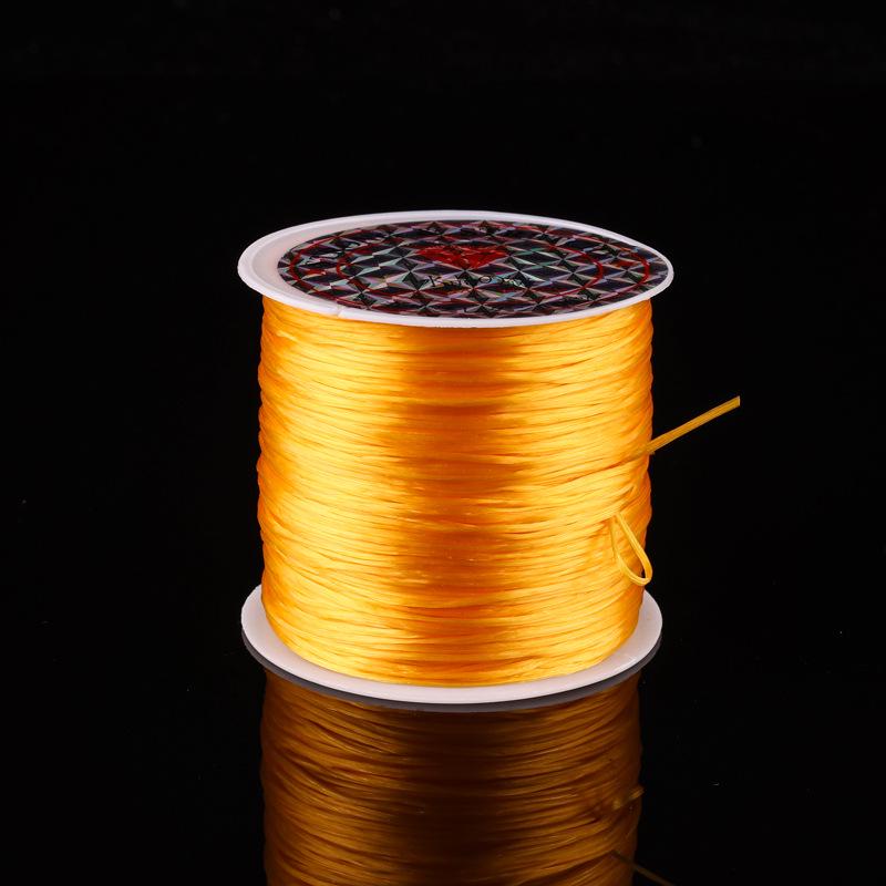 Fil Plat en Cristal Élastique pour Perles DIY et Création de Bracelets