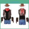 Wish New Halloween Western Cowboy Men's Adult Cosplay Bar Party Role-playing Costume [m Xl]