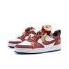 Nike Court Borough Synthetic Leather Slip Resistant Cushioning Low top Skateboard Shoes GS Red CT3964-100(Team327-2)