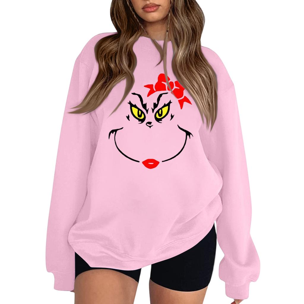 Crewneck Sweatshirt For Women Fall Graphic Sweatshirts Vacation Long Sleeve Drop Shoulder Pullover