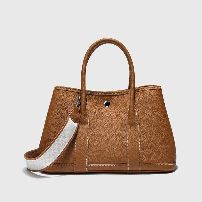 New Leather Garden Bag Fashion First Layer Cowhide Women's Bag Versatile Large Capacity Women's Handbag Pure Leather Tote Bag