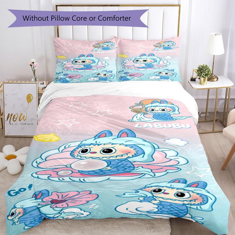 Labubu Bedding Set Suitable For Guest Room Soft Fabric Christmas Gift