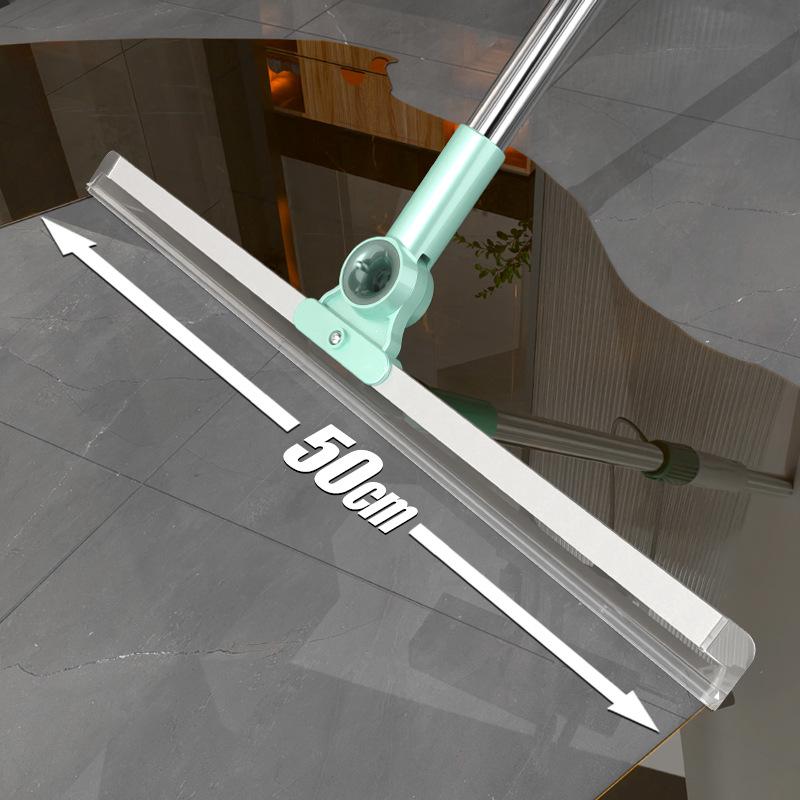 Dual-Use Silicone Squeegee Broom for Dry & Wet Cleaning