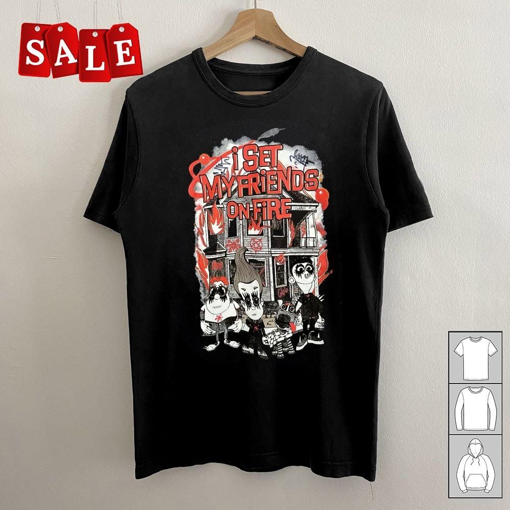 

New I Set My Friends On Fire Band Gift For Fans Unisex S5XL Shirt CA549 Unisex T-Shirt S