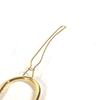 BURBERRY TB logo hair accessories hair pin Barrette Metal Gold Unused
