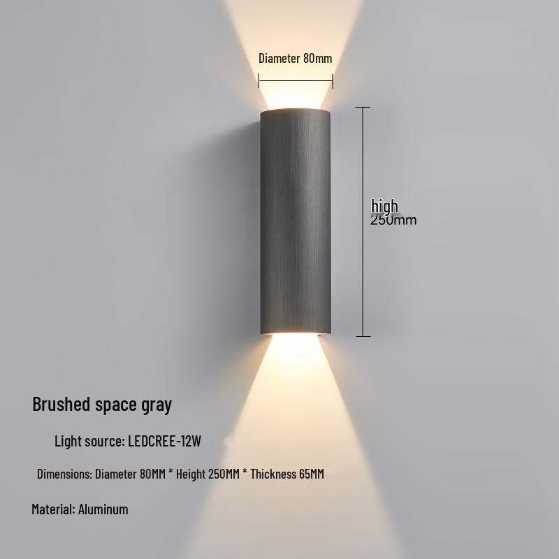 Minimalist Designer Wall Lamp for Living Room, Bedroom, Hotel Corridor, and Bedside: "Light & Shadow"