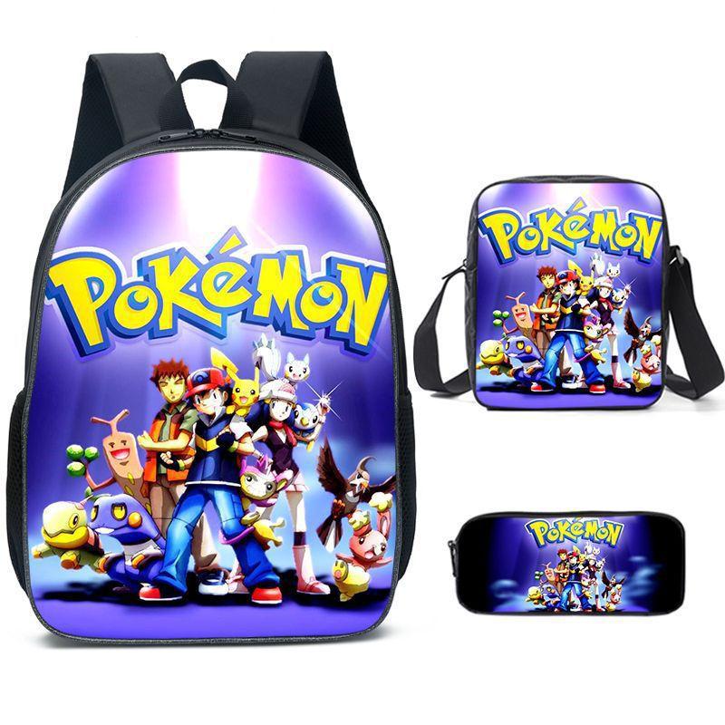 Primary And Secondary School Students Schoolbag Cartoon Backpack Breathable And Wear-Resistant Children'S Backpack Satchel Pencil Bag Set