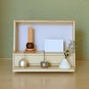 MOJYU Ayase Mini Buddhist Altar, NaturalLight Pink (IBA-002), Tabletop, Compact, Space-Saving, Simple, Modern, Scandinavian-Style, Wooden, Natural