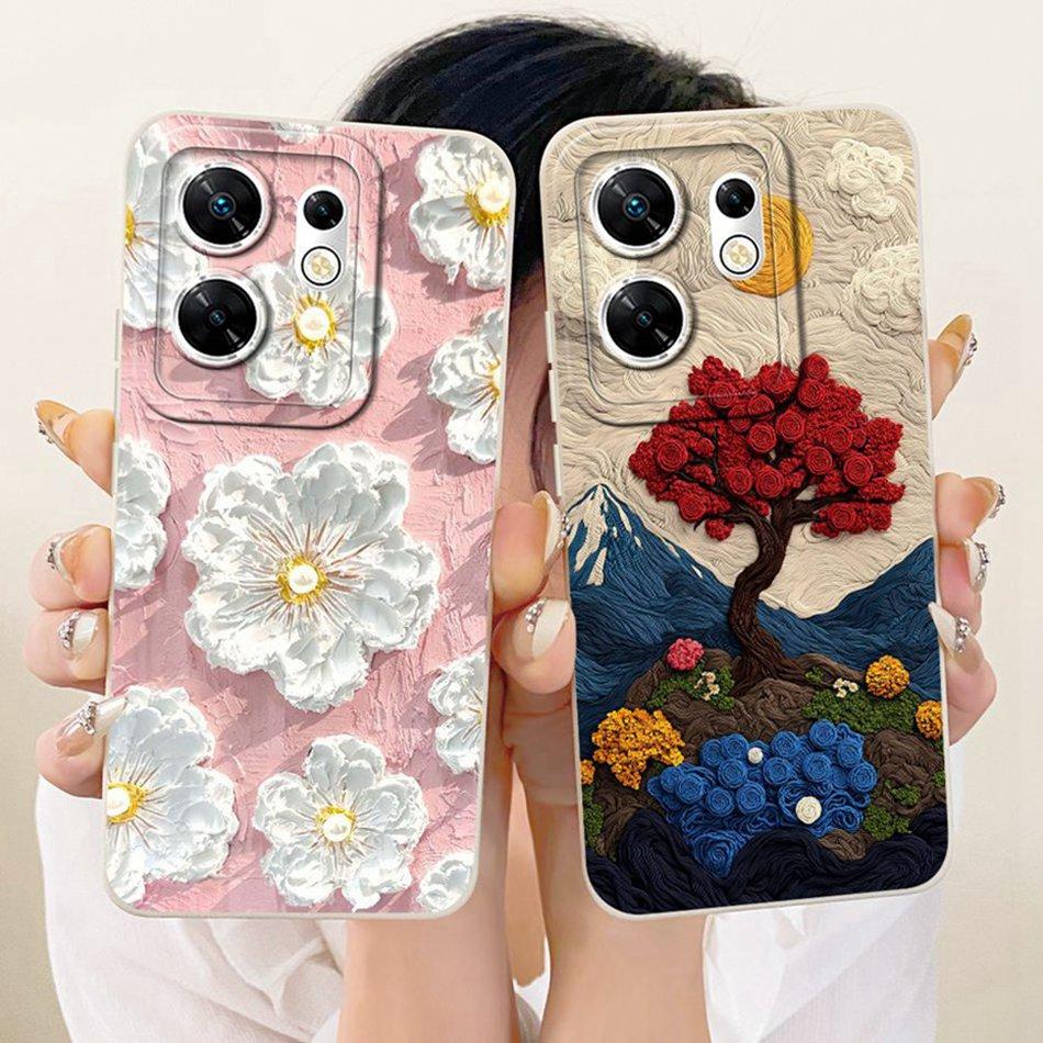 For Infinix Zero 30 4G 5G X6731 X6731B Fashion Dusk Beach Painting Phone Case For Infinix Zero30 Soft Silicone Covers Bumpers