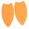 2 Stück leicht zu reinigende graue/schwarze/orangefarbene Silikon-Bügeleisenmatte, flexible Silikon-Bügelbrettmatte, vielseitige Bügeleisenmatte für den Heimgebrauch