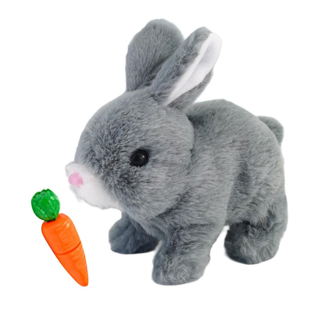 

Интерактивный электронный питомец со звуками и движениями Реалистичная игрушка-кролик Пасхальная плюшевая игрушка-кролик Подарок для малышей