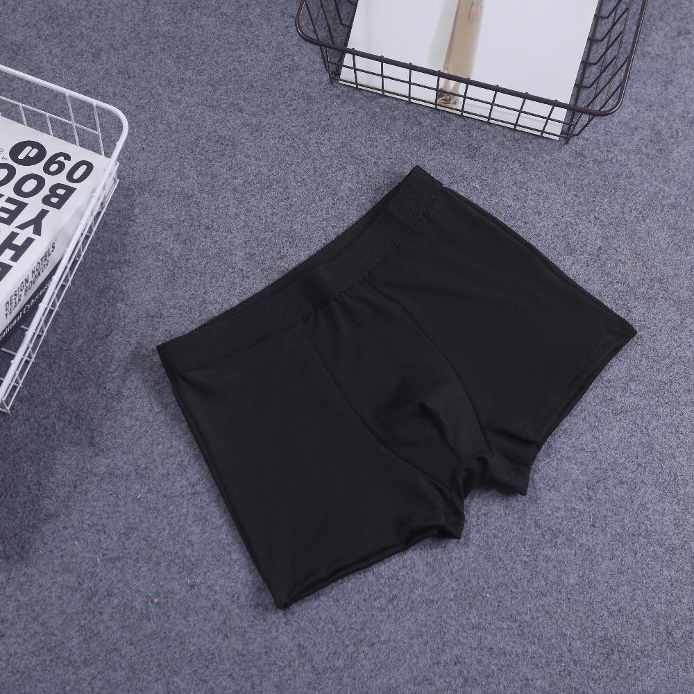 Pánské nadměrné boxerky z mléčného hedvábí jednobarevné