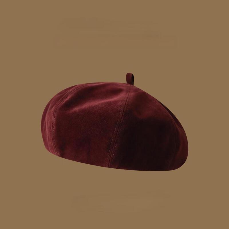 Женская осенне-зимняя ретро-беретка