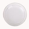 Sikazhuo 8-inch Chinese White Porcelain Dinner Plate