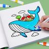 Children's Painted Painting Book Ocean Scene Bold-Easy Coloring Book Picture Book School Early Education Enlightenment