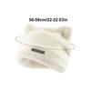 Cute Fluffy Cat Ears Hat Bear Ears Knitted Cap Beanie Hat Winter/Autumn for Women Outdoor Use Keep Warm