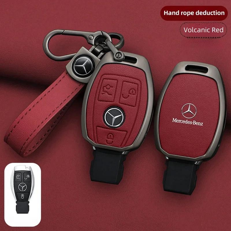 

2025 Hot Alloy Style Car Key Case Cover Shell Fob For Mercedes Benz A B C E G Class C200 C300 E350 W205 E260L GLK A45 AMG BGA Ac