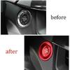 Start Button Ignition Switch Cover Trim 2PCS Red Fit For Cadillac CT5 XT4 XT6