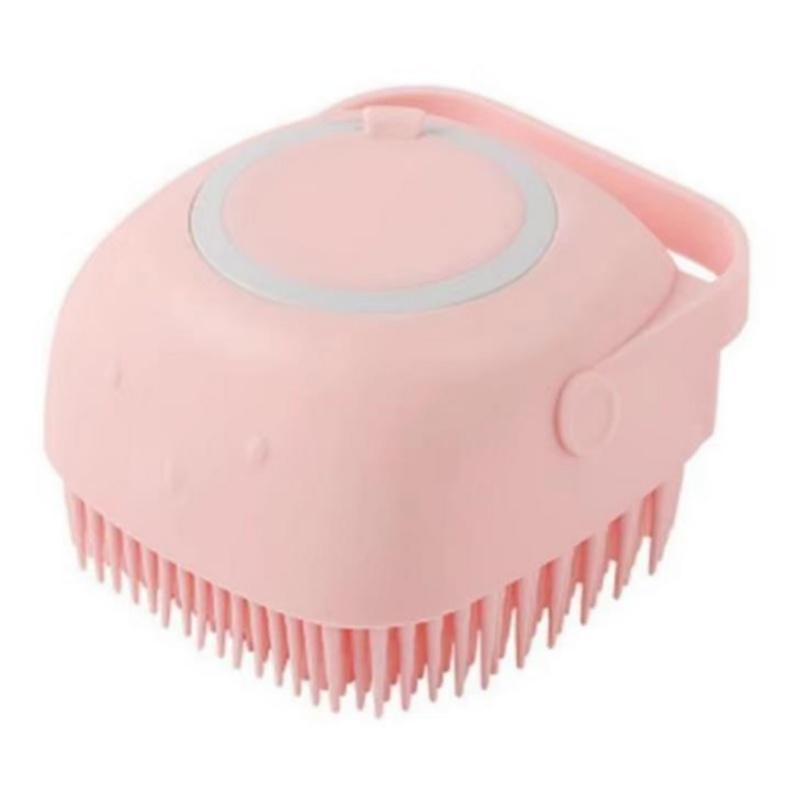 Silikon Şampuan Banyo Fırçası Masaj Tarak Bakım Scrubber Fırça Banyo Aksesuarları Bebek Çocuk Silikon Vücut Scrubber
