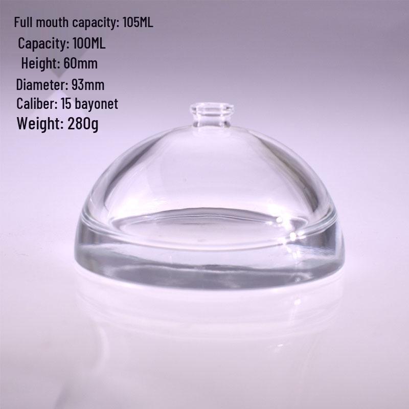 

In-Stock High-End Glass Perfume Sample Bottle, Semi-Circular Thick Bottom, Portable Spray, Empty for Decanting.