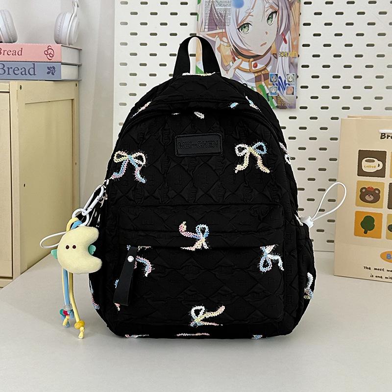 Ins Sweet Bow Less Heart Shopping Candy Color High Value Children's Small Backpack