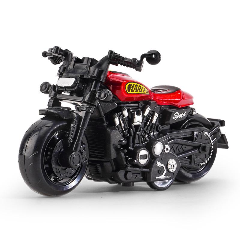 Trendy Mini Motorcycle Keychain Pendant: Cool Model Figurine Car Keyring Toy