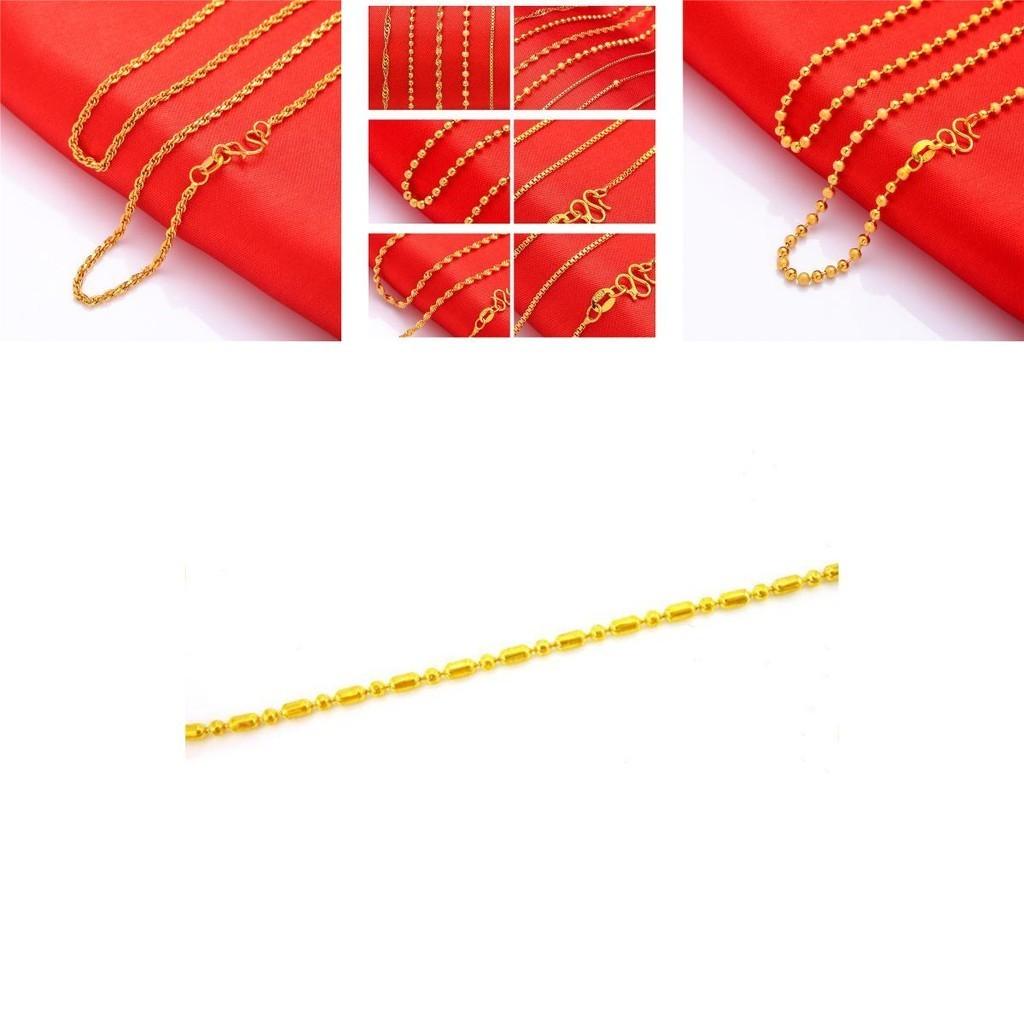 Gold Plated Water Wave Necklace Stylish Thin Chain For Any Occasion**