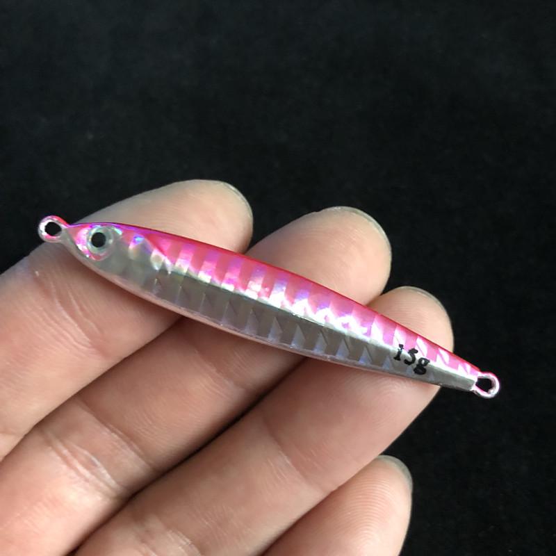 Wanya Japanese Style Imitation Fish Metal Lure Set: Small Iron Plate Hook & Lead Bait. 15g Without Hook