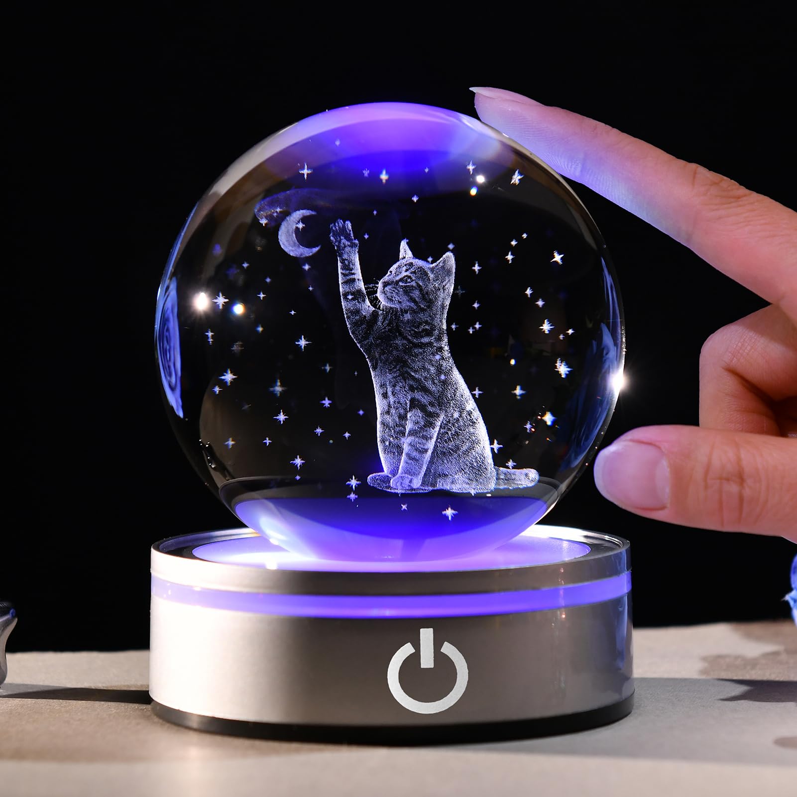IFOLAINA 3D Cat Crystal Ball A