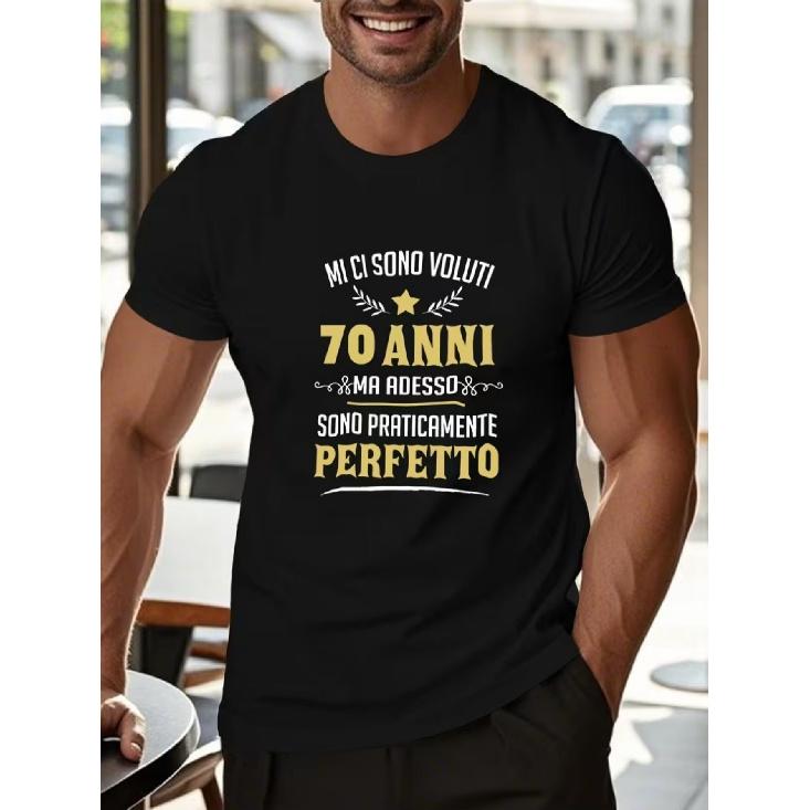 IT TOOK ME 70 YEARS Men'S Short Sleeve T-Shirt Summer Top