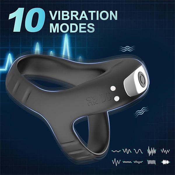 Couple Rings Vibrating Penis Cock Ring Sex Toys For Men Delay Ejaculation Cockring Sexy Goods Vibrator For Male Adults Gay 18