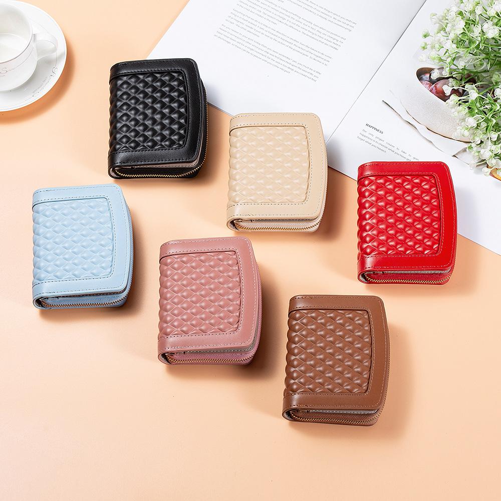 Women's Wallet Short, Multi Slot Card Bag, Small, Fresh, Simple, Stylish Zipper, Coin Purse Wallet