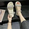 Two Wear Cool Slippers, Women Wear New Summer Muffin Thick Bottom Non-slip Women's Two-in-one Dual-use One-word Drag