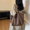 Leopard Print Cloth Bag Women's Large-capacity New Autumn and Winter Versatile Shoulder Bag Leisure Commuting Class Tote Bag