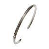 MIZAL Karen Silver Bangle Slim Triangle Karen Carmelo Bracelet, Tribal, Silver,