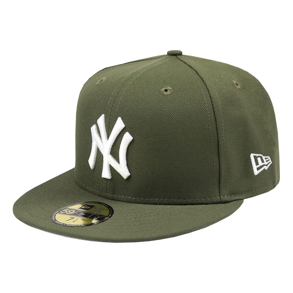 

New Era Cap New York Yankees 59FIFTY NEW ERA NY Major League Baseball Cap Hat Popular Brand Large Size NEWERA 7 Olive MEN S Men s 1/2 [Item]
